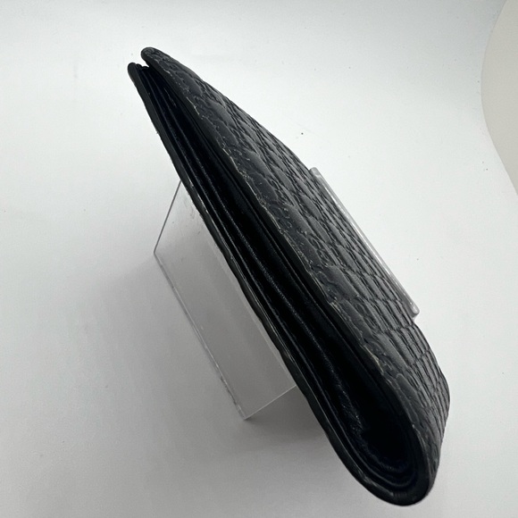 GUC Gucci Black Microguccissima Bifold Wallet - Picture 4 of 8